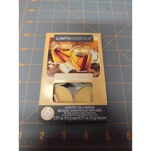 Luminessence Golden Apple Cider Scented Tea Votive Candles 6 Ct Pack NEW Sealed